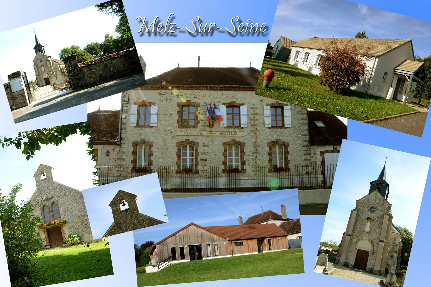 Melz-sur-Seine village Seine et Marne 77 proche Provins
